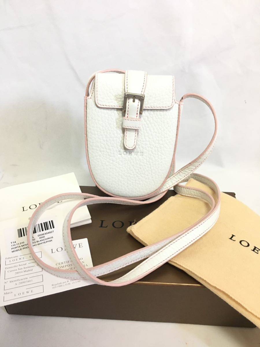 美品】 ロエベ ヴィンテージ レザー ショルダーポーチ ミニバッグ 