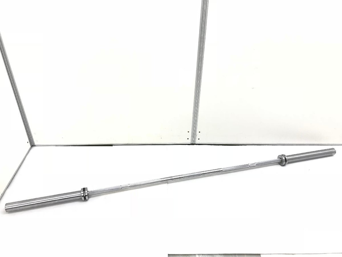 美品 EVOLGEAR エヴォルギア オリンピックバー シャフト EVA-5000 スリーブ径28mm 全長2200mm 20kg 筋トレ エクササイズ用品 YD09028S