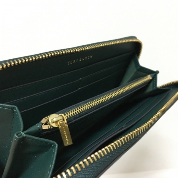 トリーバーチ TORY BURCH 長財布 - レザー ダークグリーン 