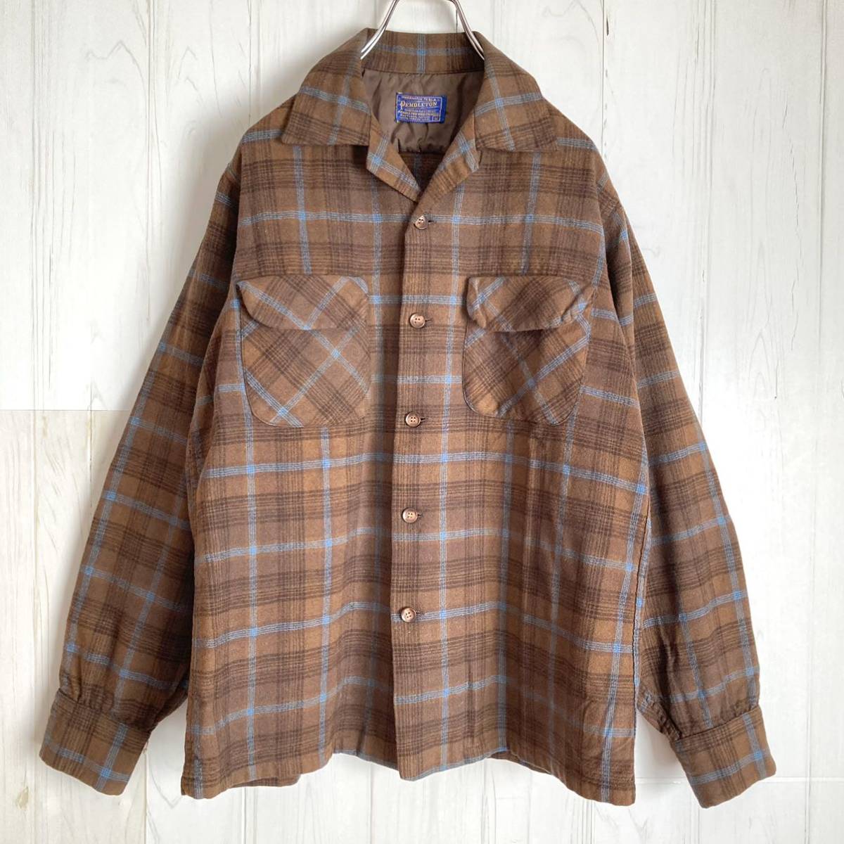 美品 50s PENDLETON ペンドルトン ヴィンテージウールシャツ M vintage 
