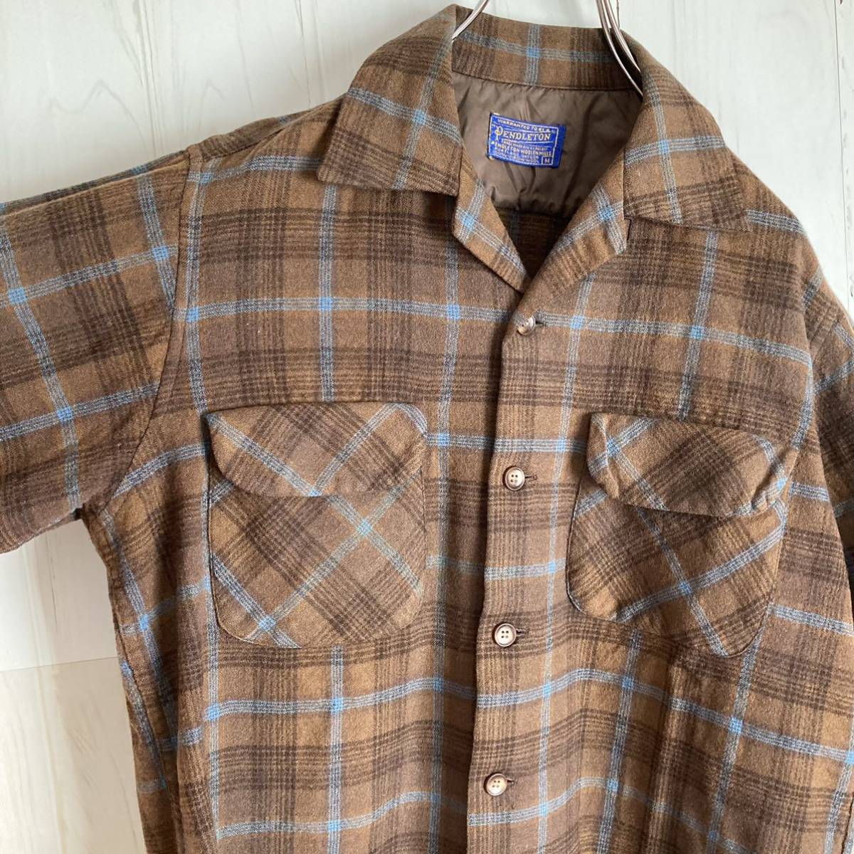 美品 50s PENDLETON ペンドルトン ヴィンテージウールシャツ M vintage 