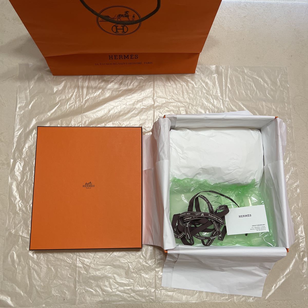 現行品 2023 エルメス バーキン25 空箱 32×28×16 HERMES BOX 空き