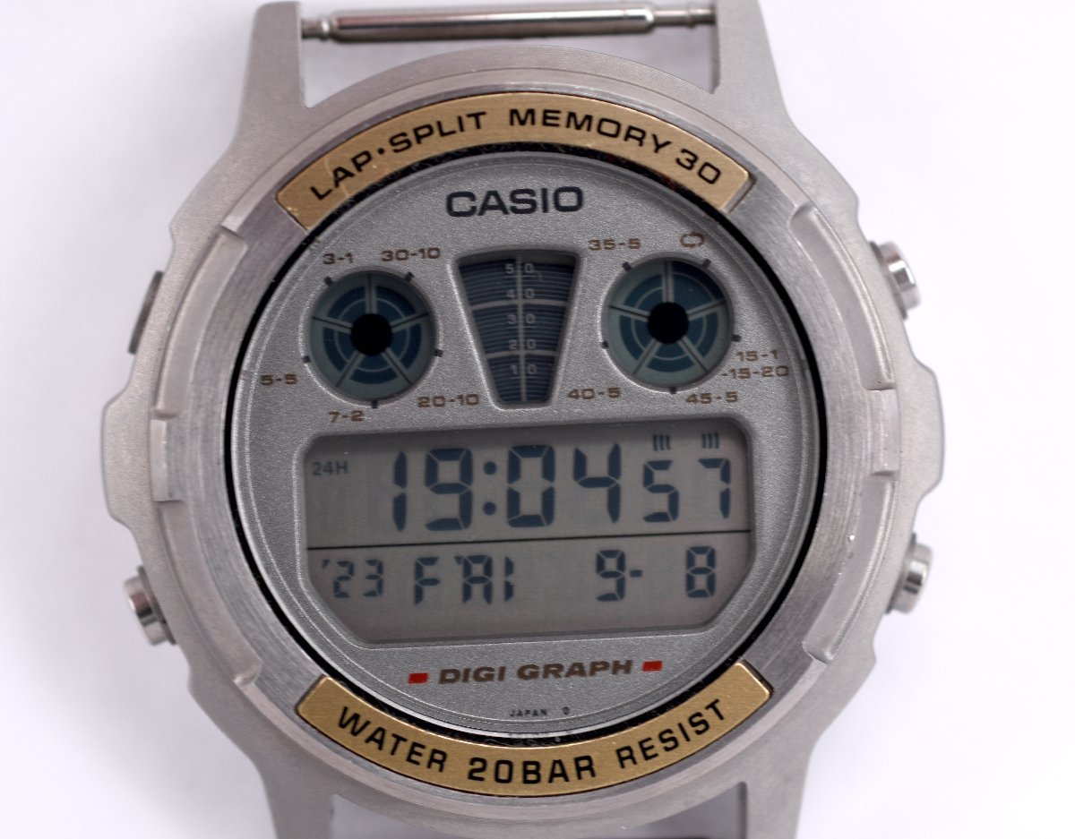 レア [美品] 稼働品【CASIO】カシオ DW-3300 LAP-SPLIT MEMORY30 