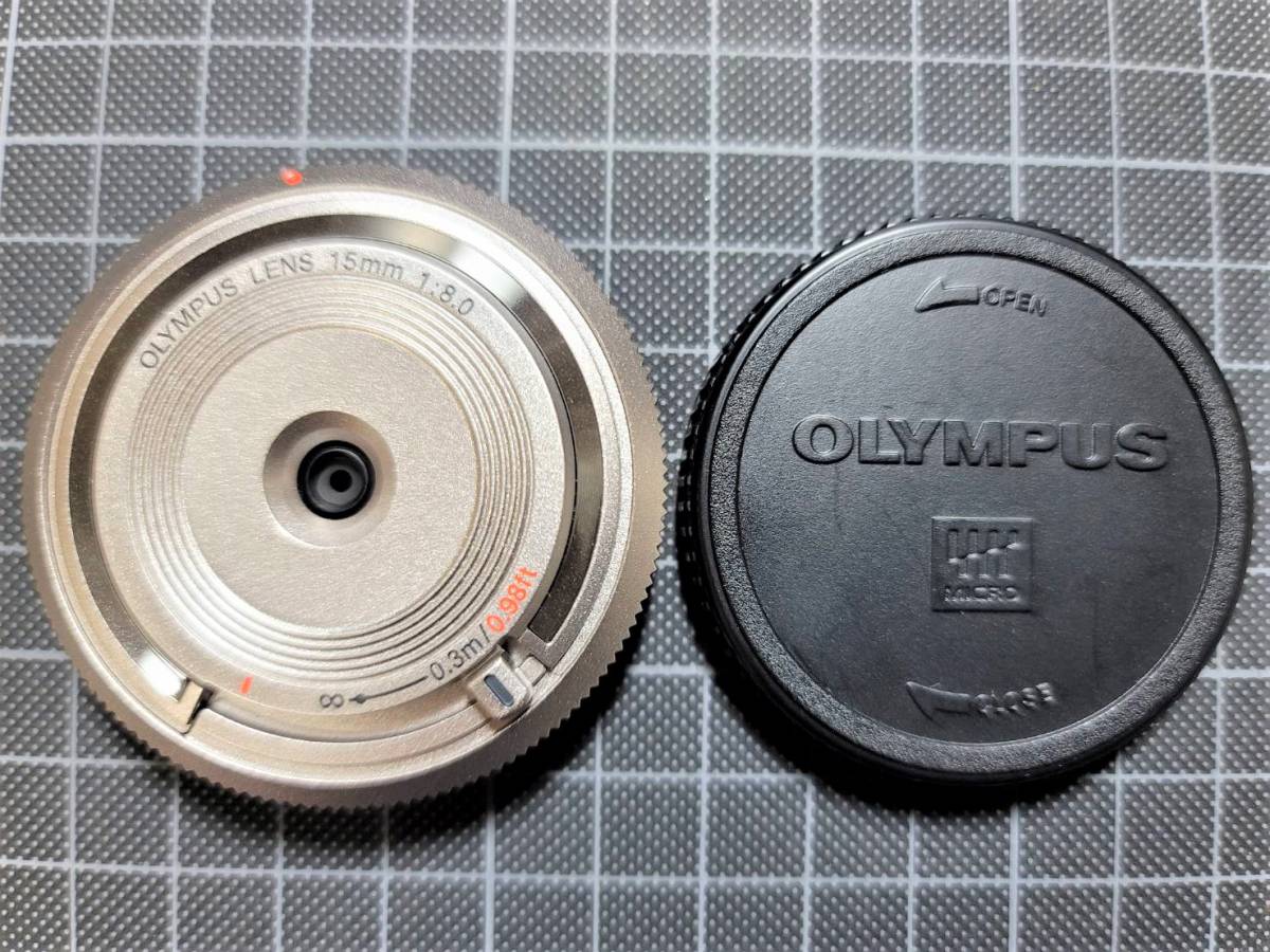 カメラ オリンパス ボディーキャップレンズ 9mm F8、15mm F8 2個セット