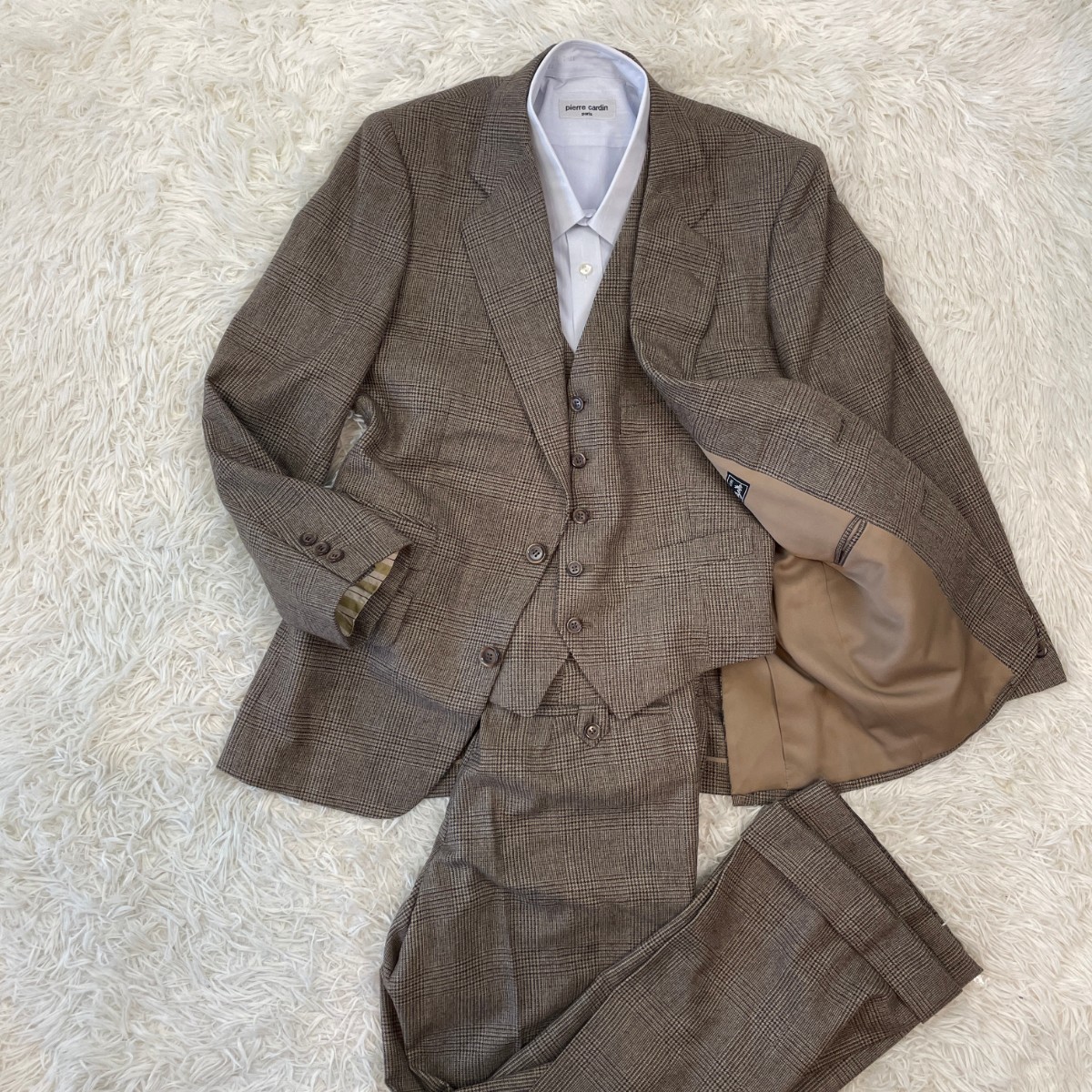 Ermenegildo Zegna/ゼニア/ウールスーツセット/紺/SU059-1-50