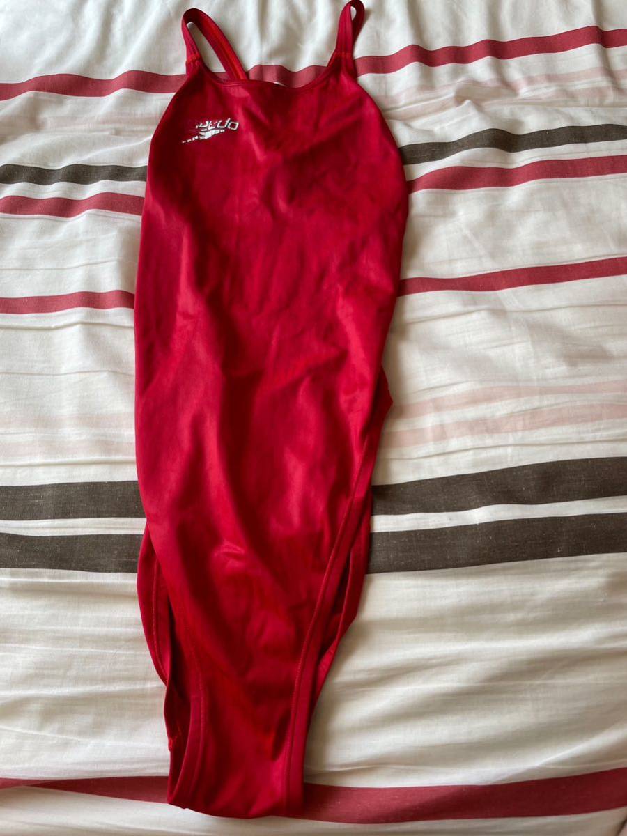 競泳 水着 スピード SPEEDO サイズＯ　赤　マーキュライン　ハイカット
