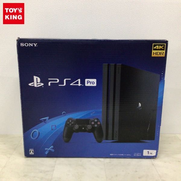 1円〜 動作確認/初期化済 PS4 Pro CUH-7200B ジェットブラック 1TB(PS4 