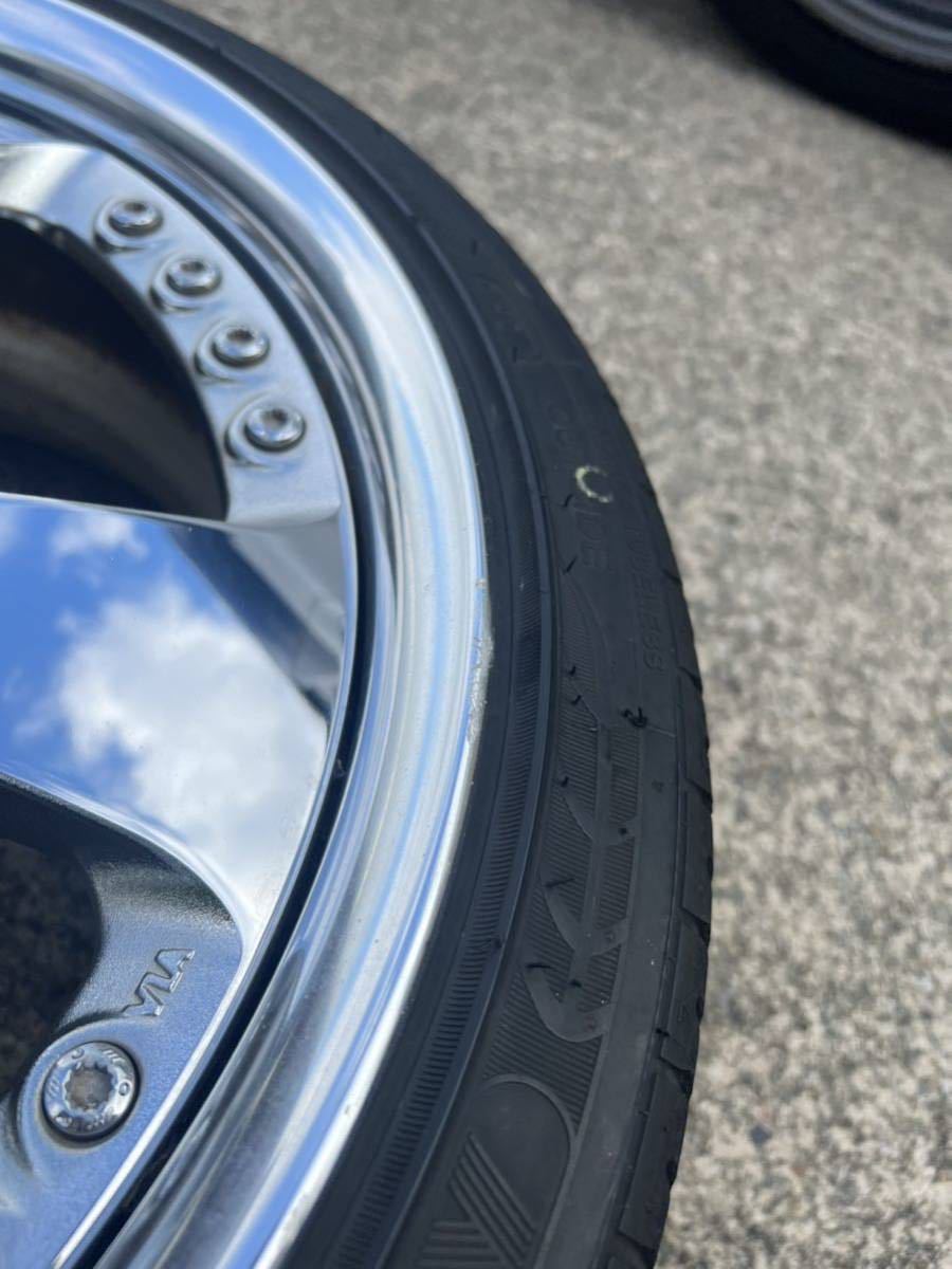 WORK LS105 17インチ ホイール 7j +40 4穴 PCD100 4本セット(ラジアル