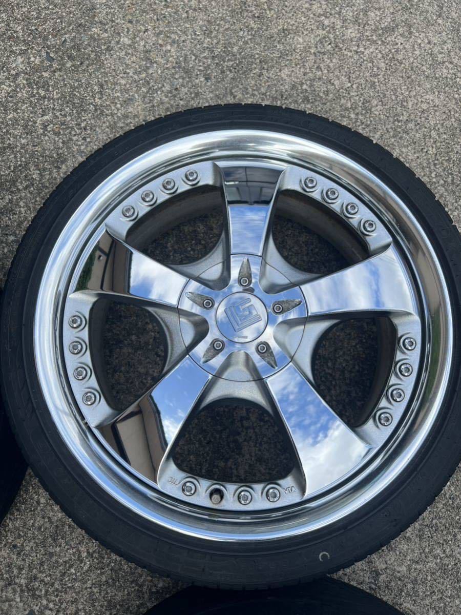 WORK LS105 17インチ ホイール 7j +40 4穴 PCD100 4本セット(ラジアル