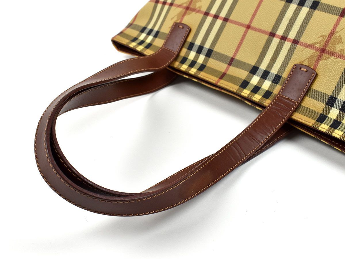 157390□ BURBERRY バーバリー チェック柄 トートバッグ ショルダー 