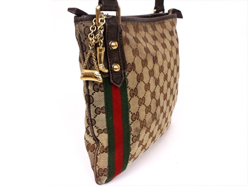 GUCCI【グッチ】GGキャンバス シェリーライン ショルダーバッグ 