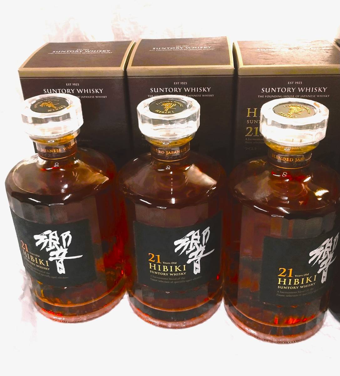 SUNTORY シングルモルト 山崎18年 響21年 各3本計6本セット(日本 