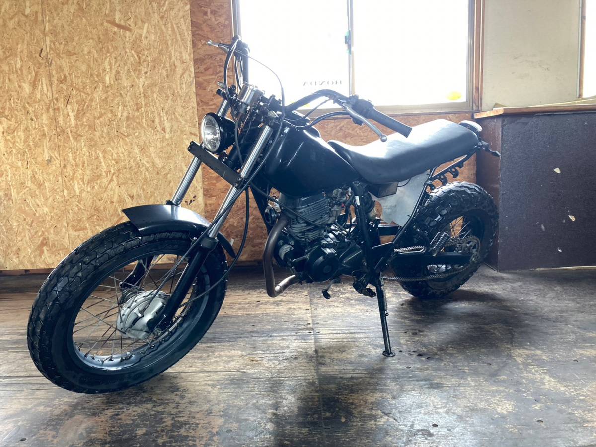 神戸明石発 ヤマハ TW200 2JL 定番のロンホイ スカチューンカスタム  