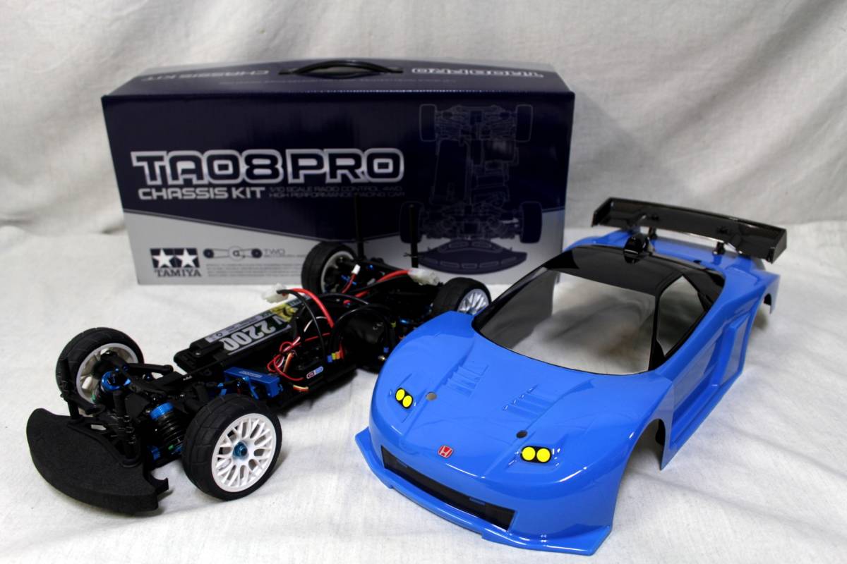  41 HONDAホンダ NSXボディ/ブルー系 TA08PRO/シャーシ キット元箱 付 組立済みラジコン セット スポーツ カー(田宮模型)｜売買されたオークション情報、yahooの商品情報をアーカイブ公開 - オーク 田宮模型