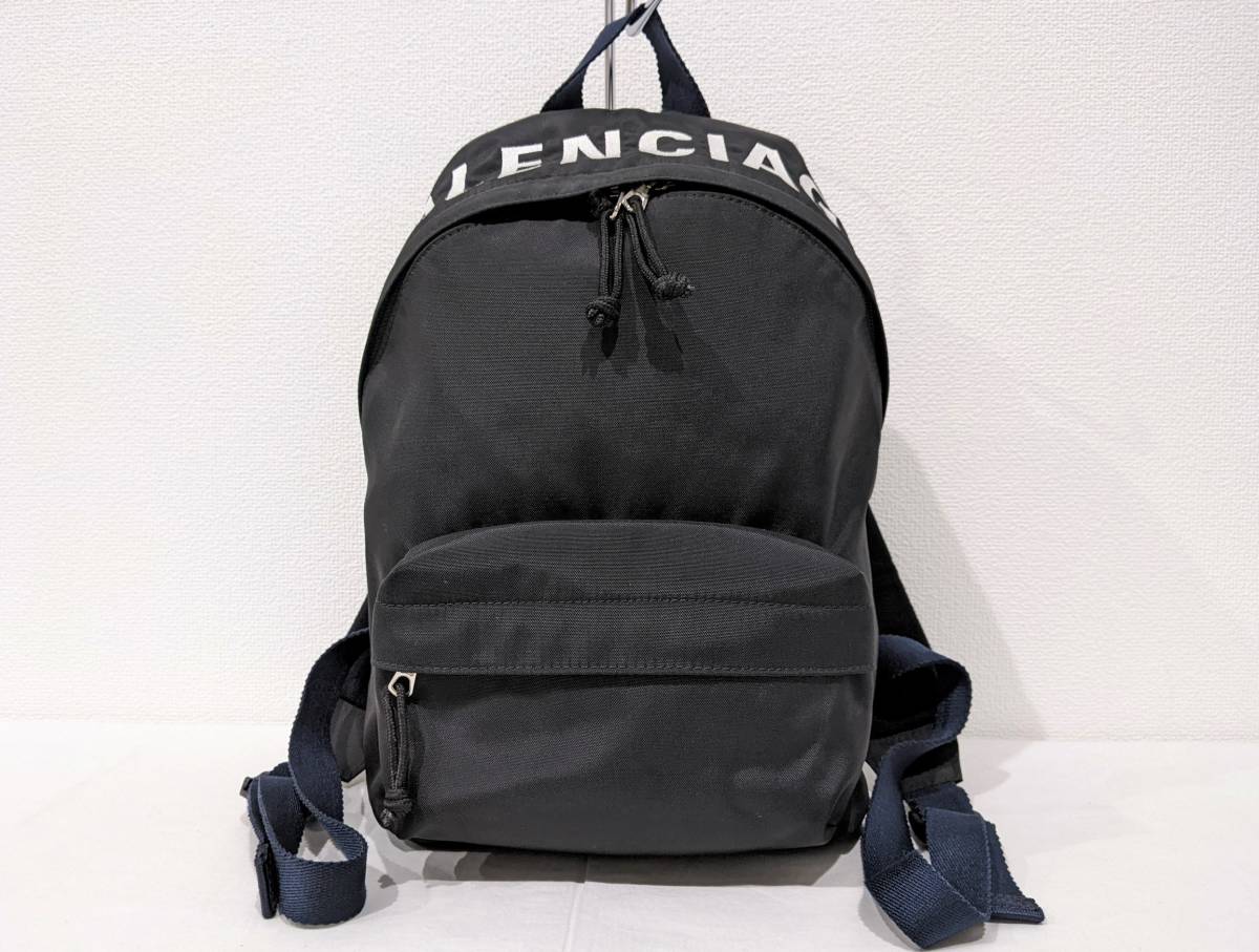1円 □美品□ BALENCIAGA バレンシアガ 565798 ナイロンキャンバス 