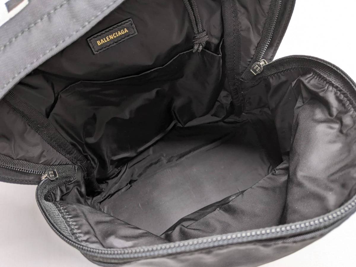 1円 □美品□ BALENCIAGA バレンシアガ 565798 ナイロンキャンバス 