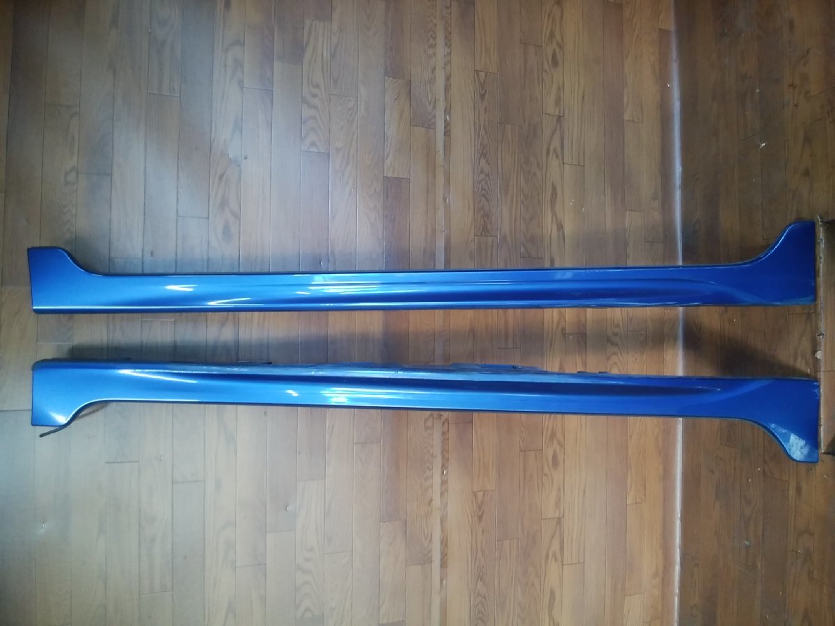 O#397 アクア G DAA-NHP10 前期　純正エアロ? サイドステップパネル左右 青系 8T7 プロテクター スポイラー ★個人宅配達不可★
