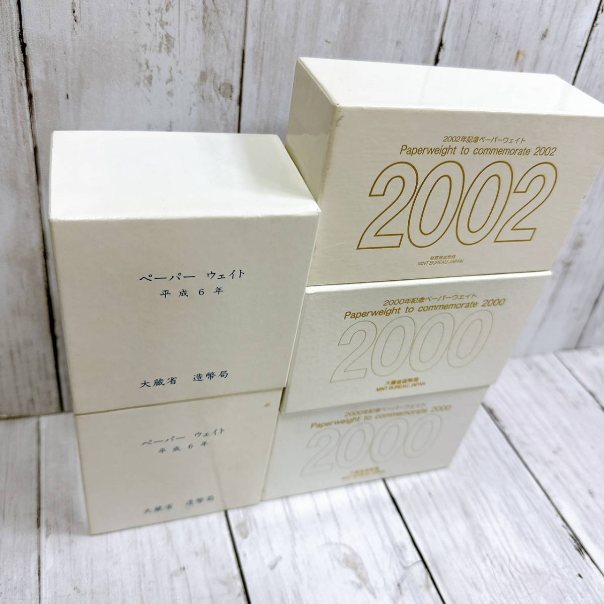 500円硬貨 ペーパーウェイト 造幣局 平成6年 12年 14年 1994年 2000年