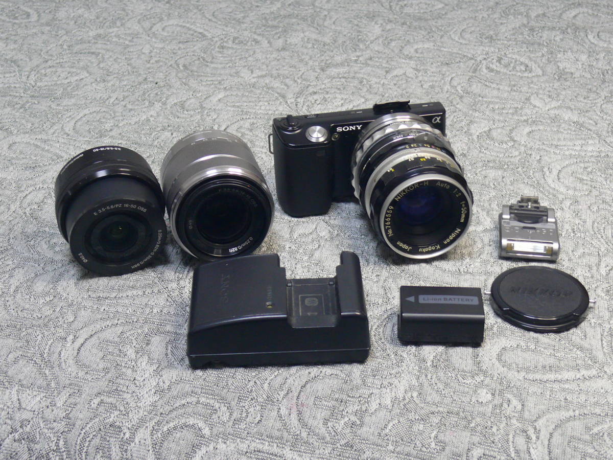 ◇ 良品 ◇ ソニー Sony α NEX-5 （レンズ2本はジャンク扱い