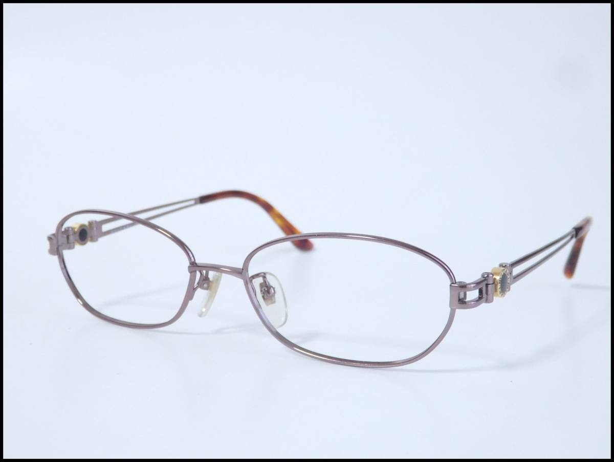 本物 BVLGARI ブルガリ メガネフレーム 伊達メガネ K18 750刻印 240TK 