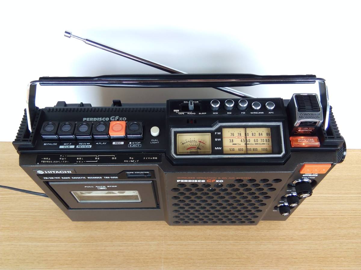 HITACHIラジカセretroパディスコTRK5050 GF-XO 懐かしい昭和のレトロ