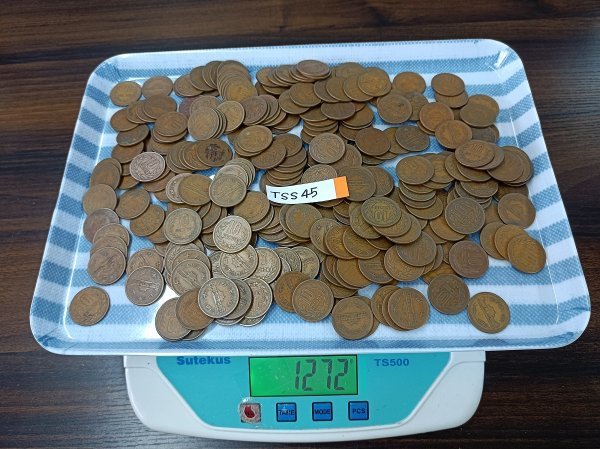 TSS45　日本　硬貨　10円　ギザ10　おまとめ　※ｇ＝計数容量器を除く、写真参照ください。