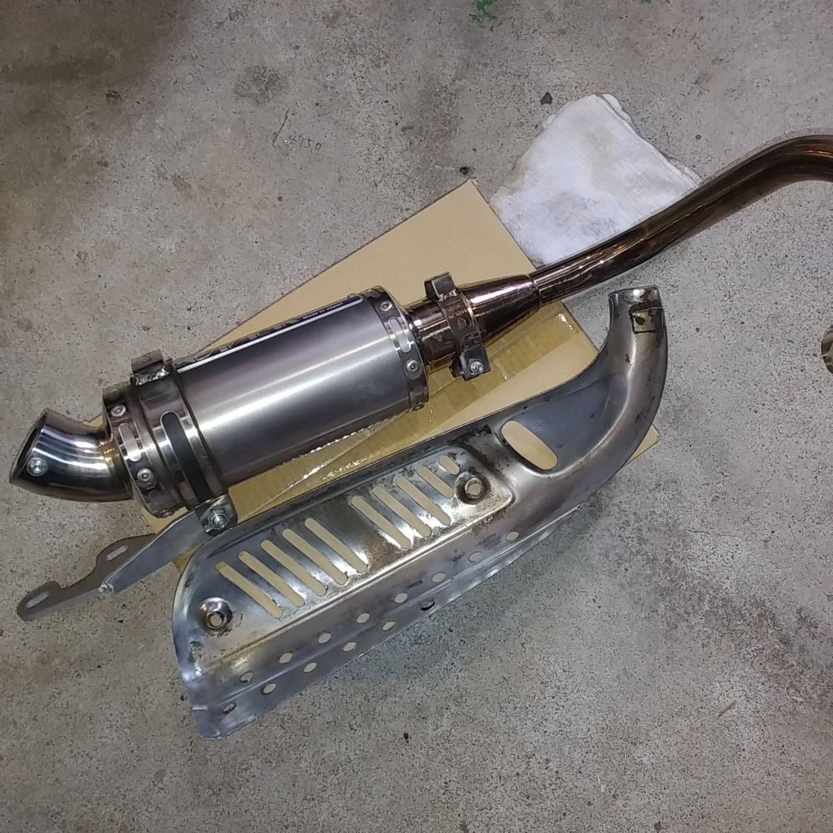 OVER Racing ステンチタン アップマフラー (SS/Ti Up-Muffler 