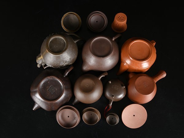 中国古美術清代五彩 急須 水注 茶器希少 骨董品 唐物 387e ◇現状◇ 中国 急須 7点 まとめて / 中国宜興 建芳製陶 荊渓王製