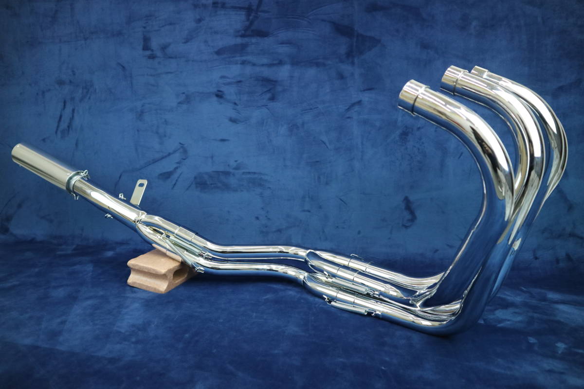 ＸＪＲ４００　８分割　メッキ　マフラー　５０．８π　ＣＨ/未使用 新品 XJR400R XJ400 4HM RH02J XJ400DモリワキBEETキジマ ワルツ機械