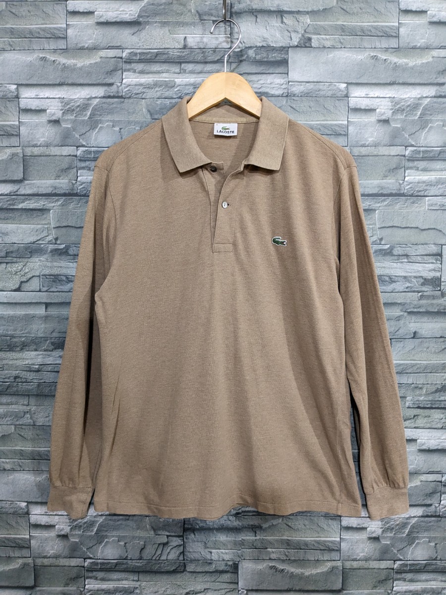 ●送料無料★LACOSTE　ラコステ　長袖　ポロシャツ　トップス　メンズ　サイズ4　日本製