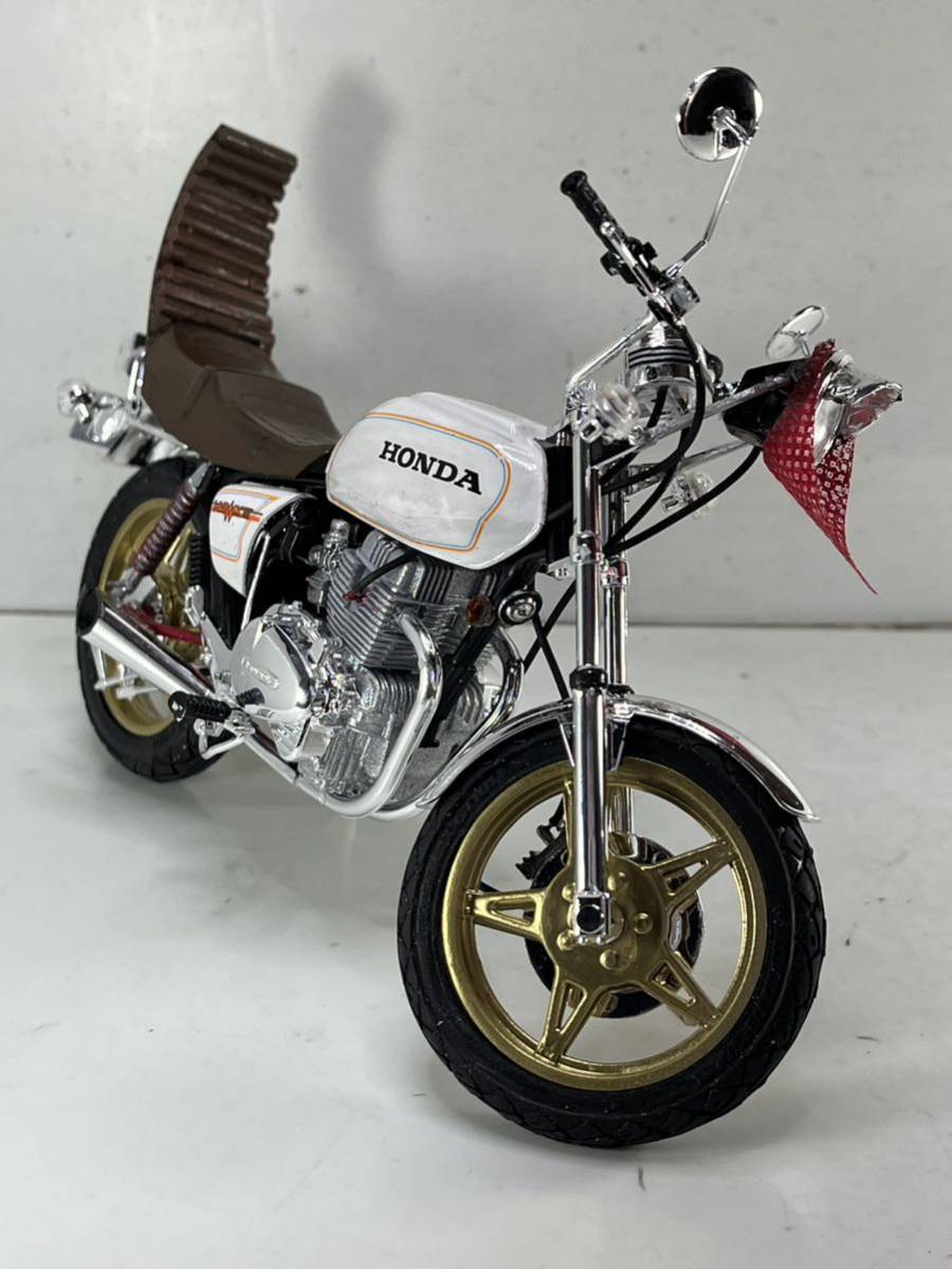 1/12プラモデルHONDAホークⅡ「バブ」「カスタム」☆塗装済み完成品