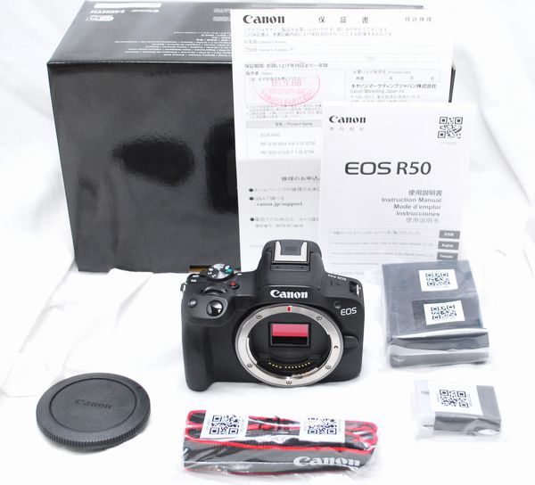 【新作，安い】 メーカー保証書 付属品完備 Canon キヤノン EOS R50(キヤノン)｜売買されたオークション情報、yahooの商品情報をアーカイブ公開 - オークファン キヤノン