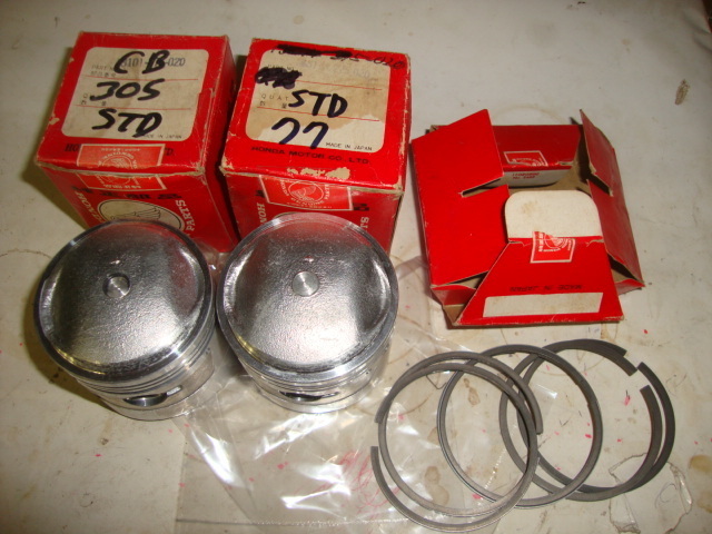 ホンダ CB77 CL77用純正部品新品 ピストン ピストンリング(STD) CB72 