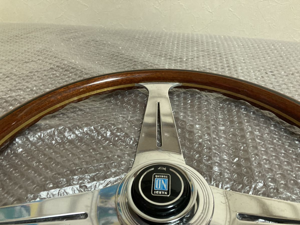 大径 ナルディ NARDI クラシック 39φ ウッドステアリング 旧車 当時物