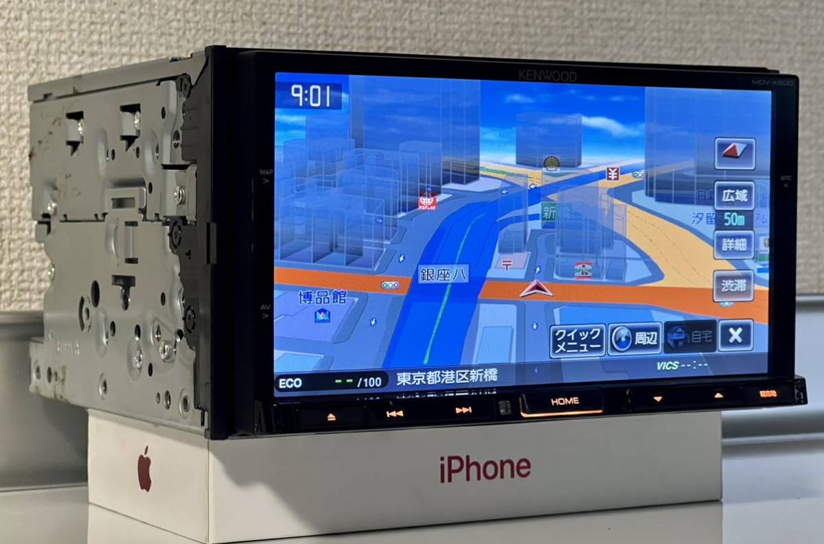 KENWOOD (MDV-X500U) GPSナビゲーションシステム 地図データ2012年