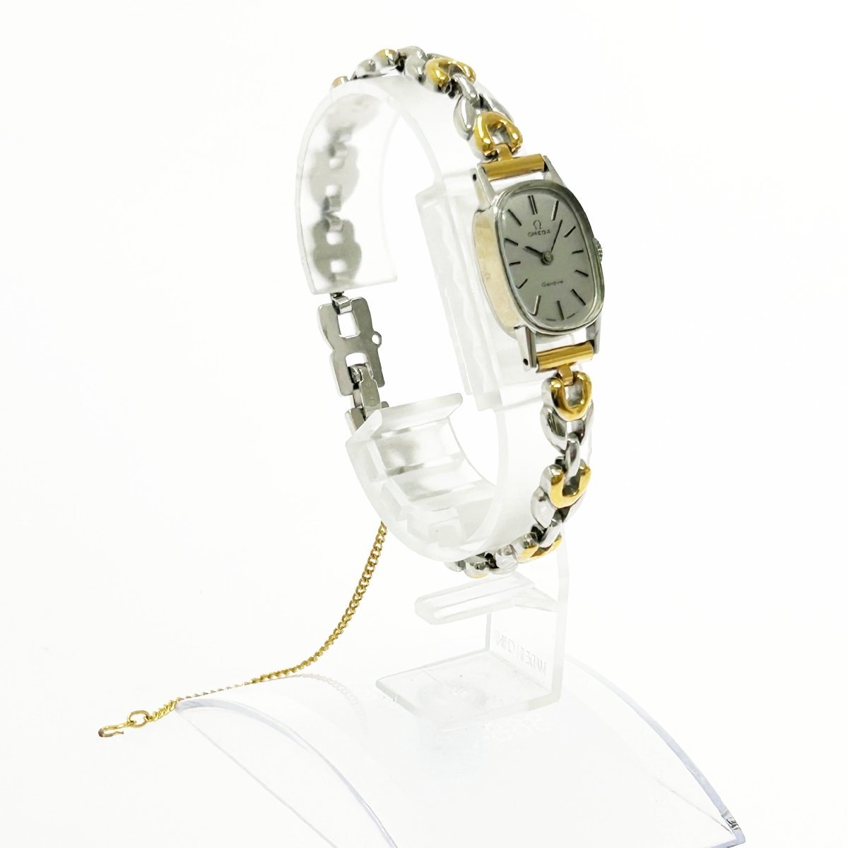 ジュネーブ オメガ シルバー文字盤 SS 手巻き 1円スタートOMEGA OMEGA