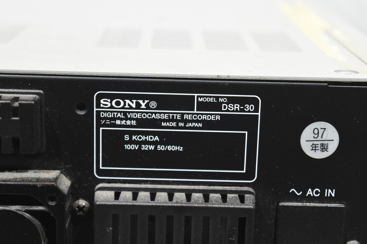 SONY ソニー DVCAMレコーダー DSR-30 DSR-30 SONY DVCAMレコーダー