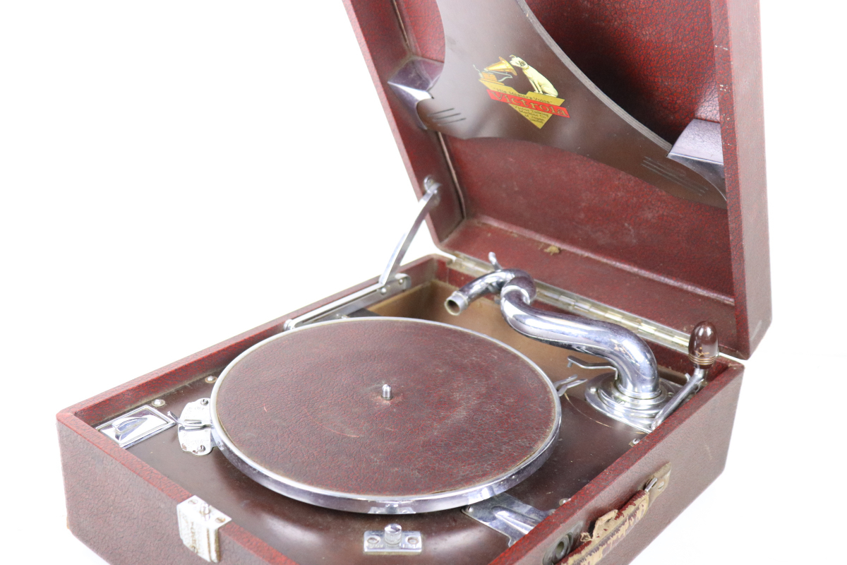 Victor ビクター 卓上型蓄音機 Victrola ビクトローラ アンティーク レトロ ビンテージ 音響機器 015JIHV30