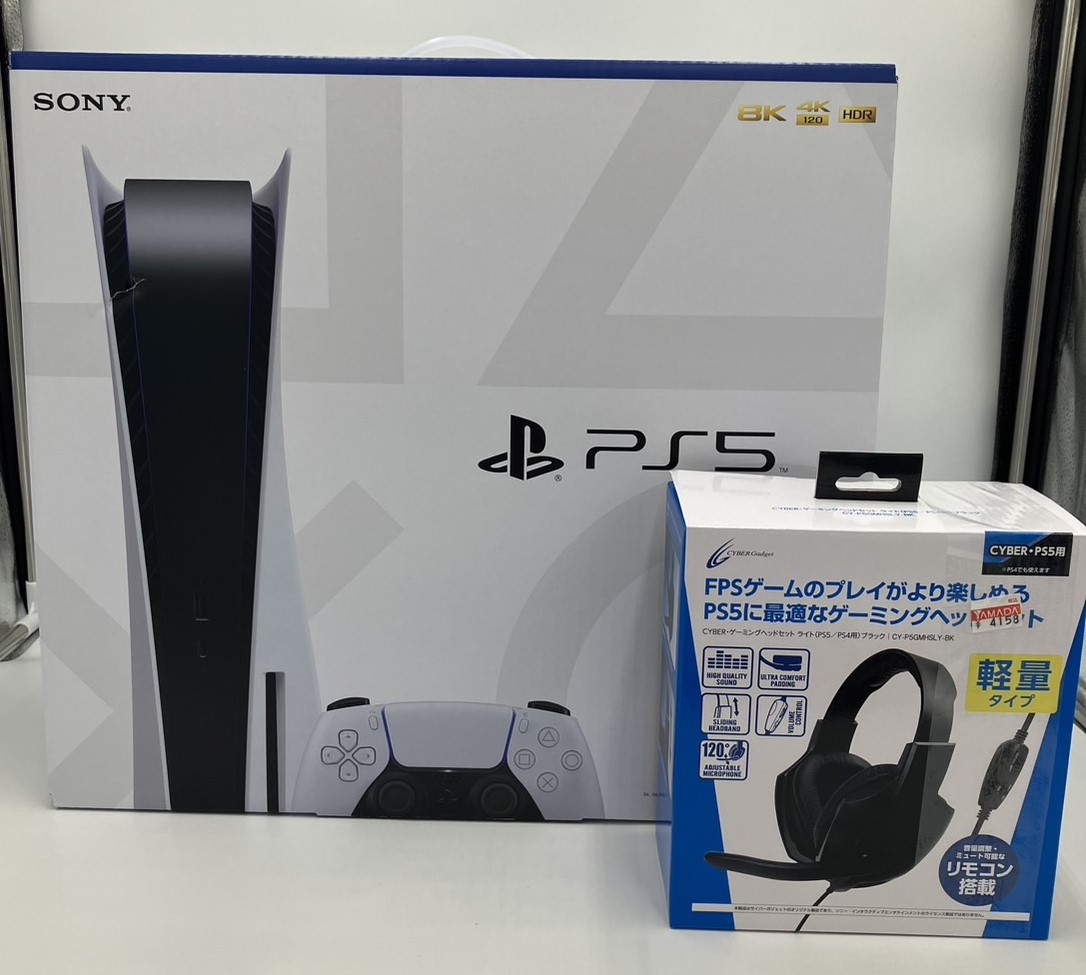 o2691o2693K SONY PlayStatio5 PS5 本体【未使用品】 CFI-1200A01 825GB 未開封ゲーミングヘッドセット付き