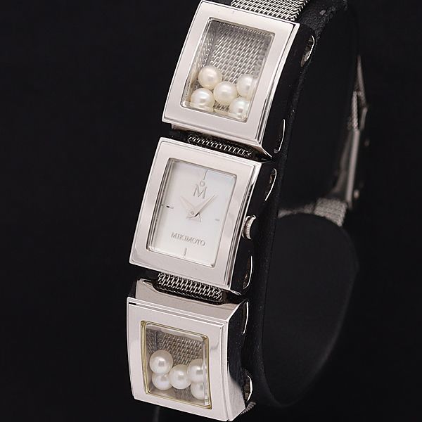 MIKIMOTO ミキモト クォーツ スクエア 腕時計 チョーカー アクセサリー