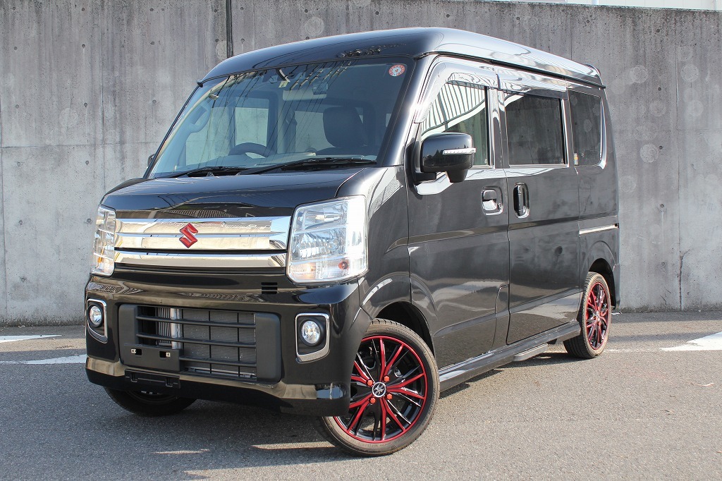 売り切り　エブリイワゴンPZターボスペシャル　ハイルーフ　令和3年　走行9000Km　TVキャン付　車検無　別途費用にて車検代行可能　　　　