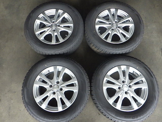 2210-436　AIRBERG　アルミホイール＆スタッドレスタイヤ　195/65R15　2021年　4本セット