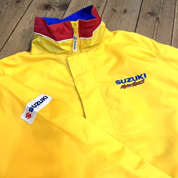 SUZUKI Motor Sports ナイロンジャケット サイズL イエロー スズキ モータースポーツ レーシングチーム グッズ アウター
