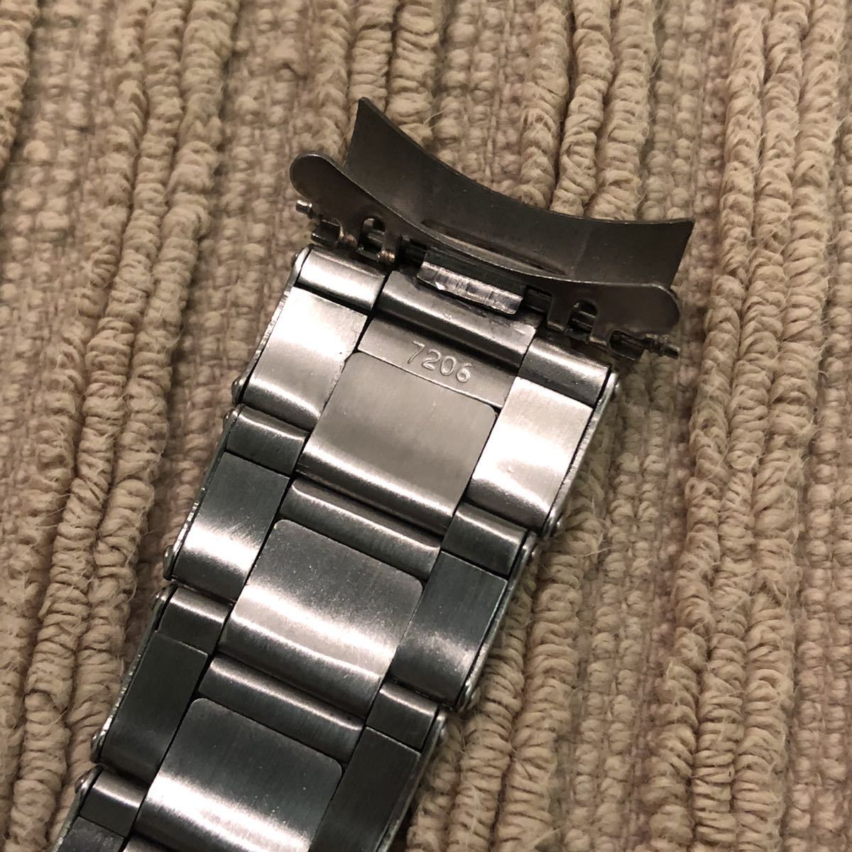 リベットブレス 中古品 19ミリ デベソ ROLEX ロレックス ビンテージリベットブレス 19mm 7206 デベソ王冠