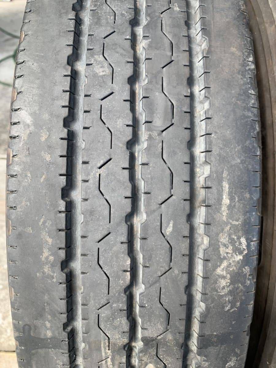 送料込み 205/75R16 BRIDGESTONE DURAVIS R205 7mm 20年製 中古 タイヤ 2本セット