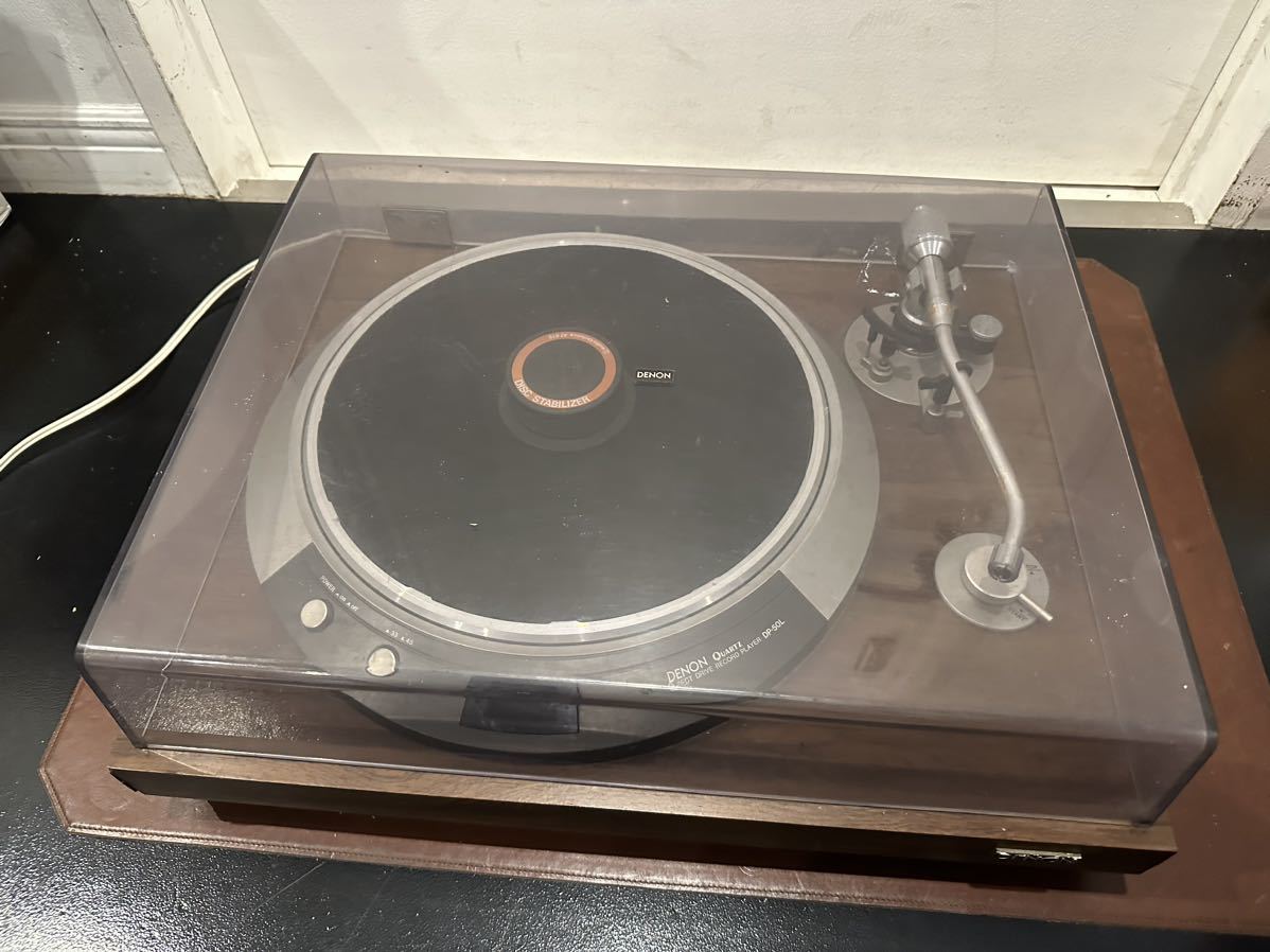 DENON DP-50L audio technica AT-618 スタビライザー付き ターン