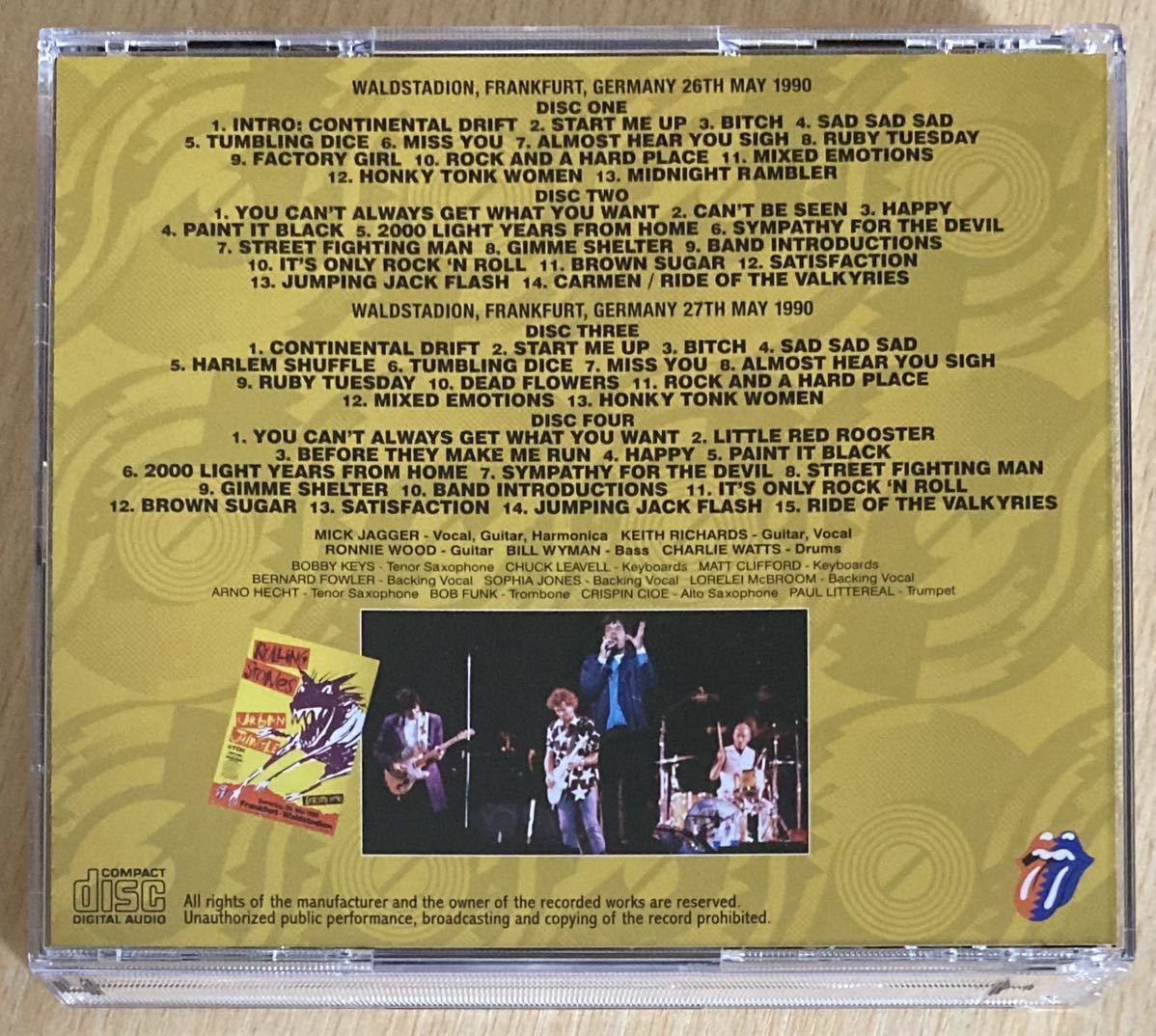 Stones Rolling The 'WELCOME TO IORR THE ROLLING STONES - FRANKFURT