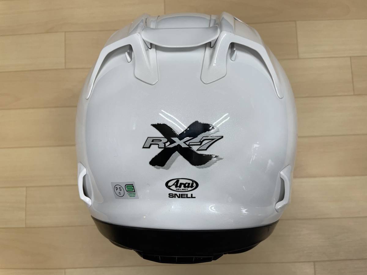 ヘルメット アライ Arai RX-7X グラスホワイト 59〜60 Lサイズ 【公式 