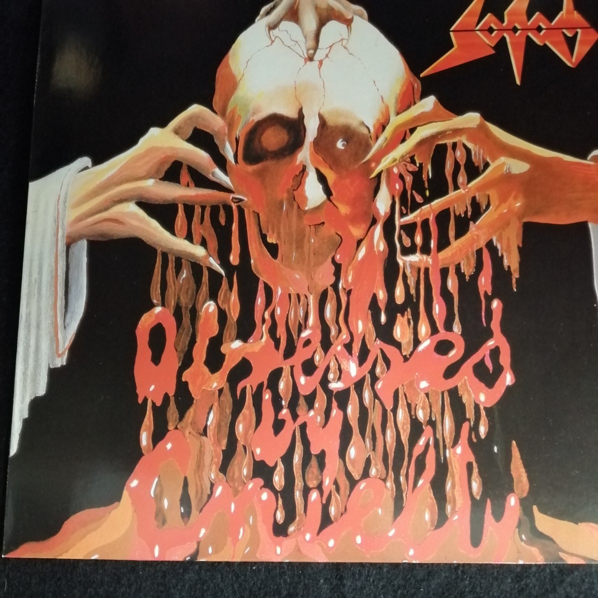 C09 中古LP 中古レコード　ソドム　SODOM obsessed by ceuelty　ドイツ盤　SH 0040 