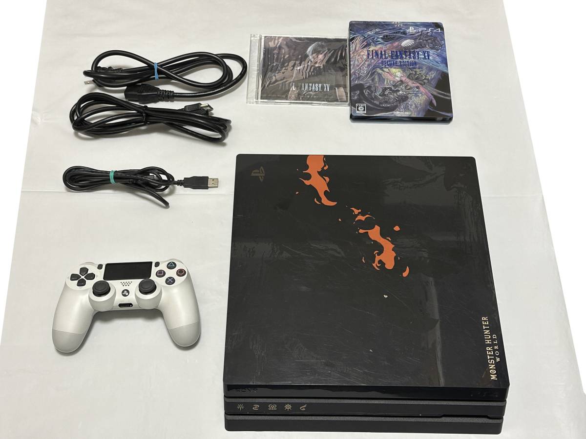  PS4 Pro CUH-7100B 1TB モンスターハンターワールド リオレウスエディション プレイステーション4 4K CUHJ-10020(PS4本体)｜売買されたオークション情報、yahooの商品情報をアーカイブ公開 - オークファ PS4本体